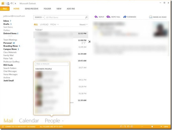 Outlook 15 with Metro UI