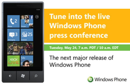 click to view Windows Phone Press Conference Windows Phone Press Conference