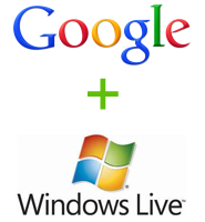 Google plus Windows Live