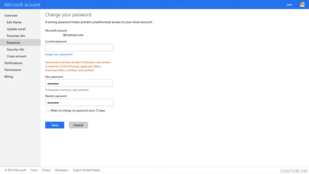 Sign in with a microsoft account