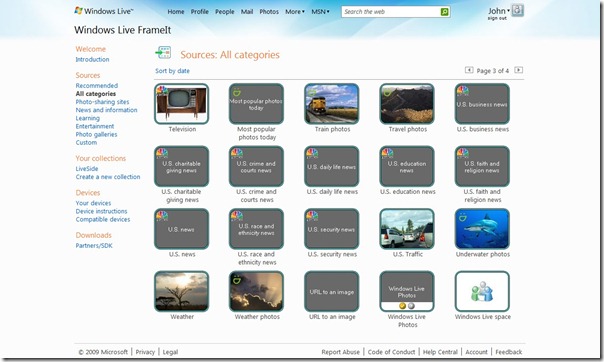 Windows Live FrameIt beta