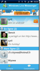 Messenger on Android 2