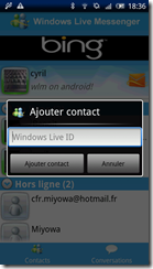 Messenger on Android 4