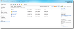 All your content in one place including SkyDrive groups