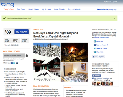 bing daily deals