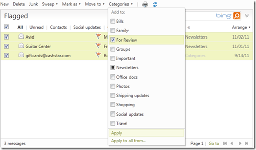 Custom Categories
