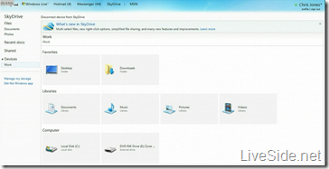 SkyDrive - Remote access