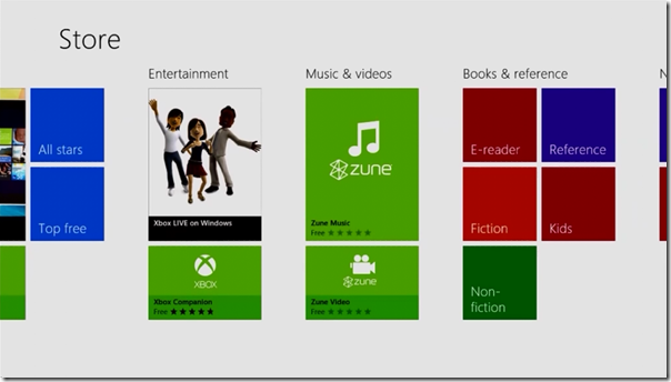 Windows Store - Zune apps