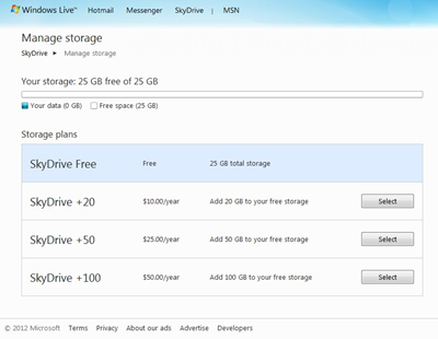 skydrive paid english