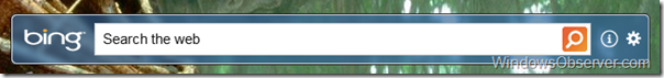 Bing Desktop Search Box