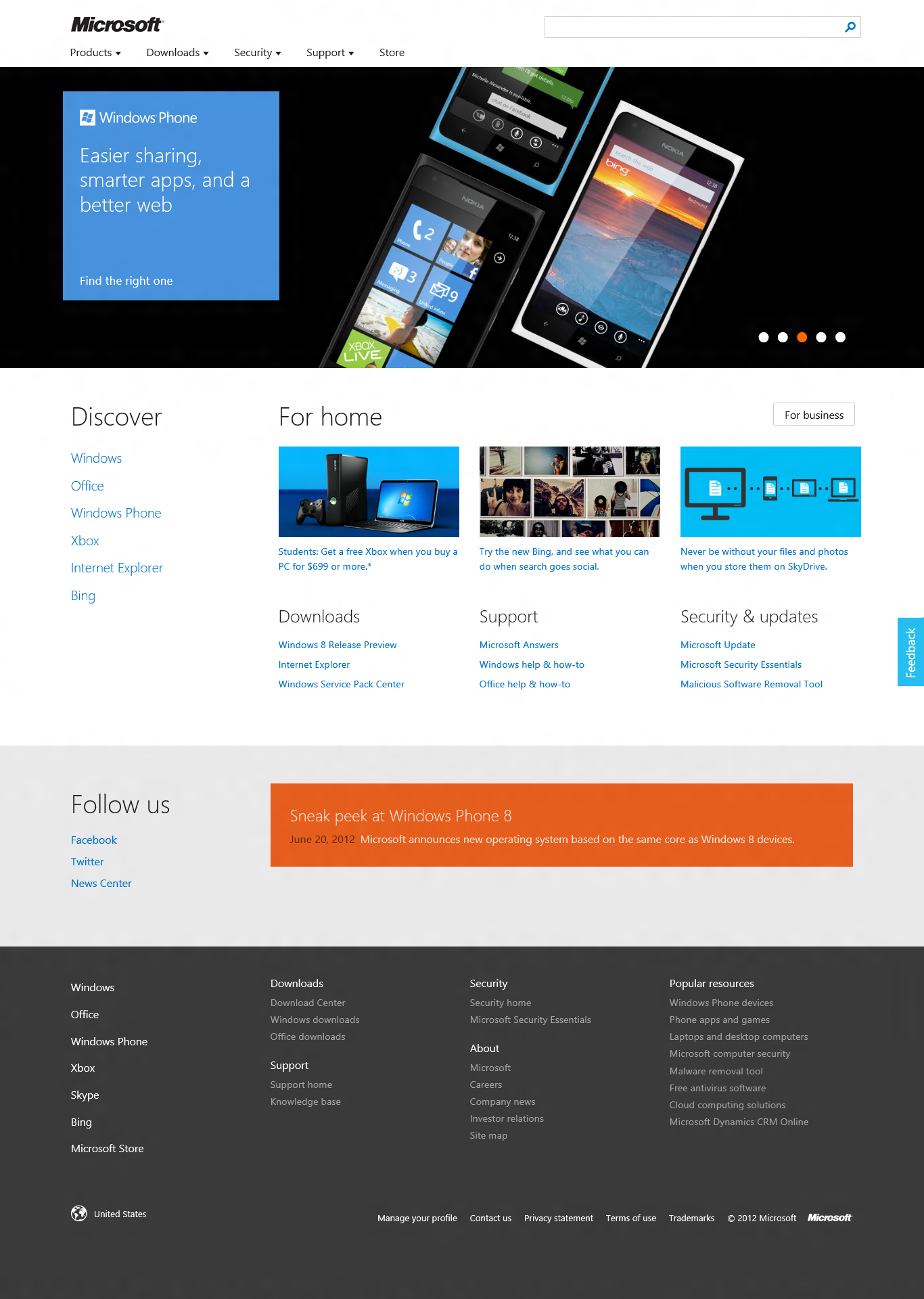 Microsoft.com website gets a new design - LiveSide.net