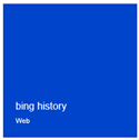 bing history box