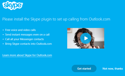 skype outlook instructions